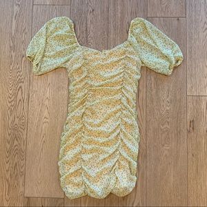 All In Favor Yellow Floral Dress